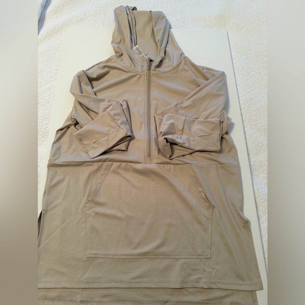 RBX Beige Half Zip Hoodie